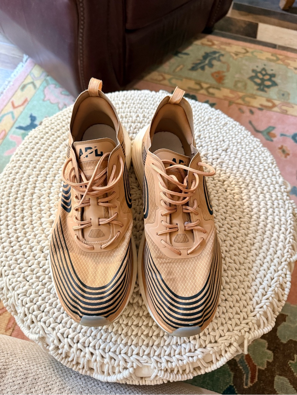 MENS APL Tan tennis shoes US size 11